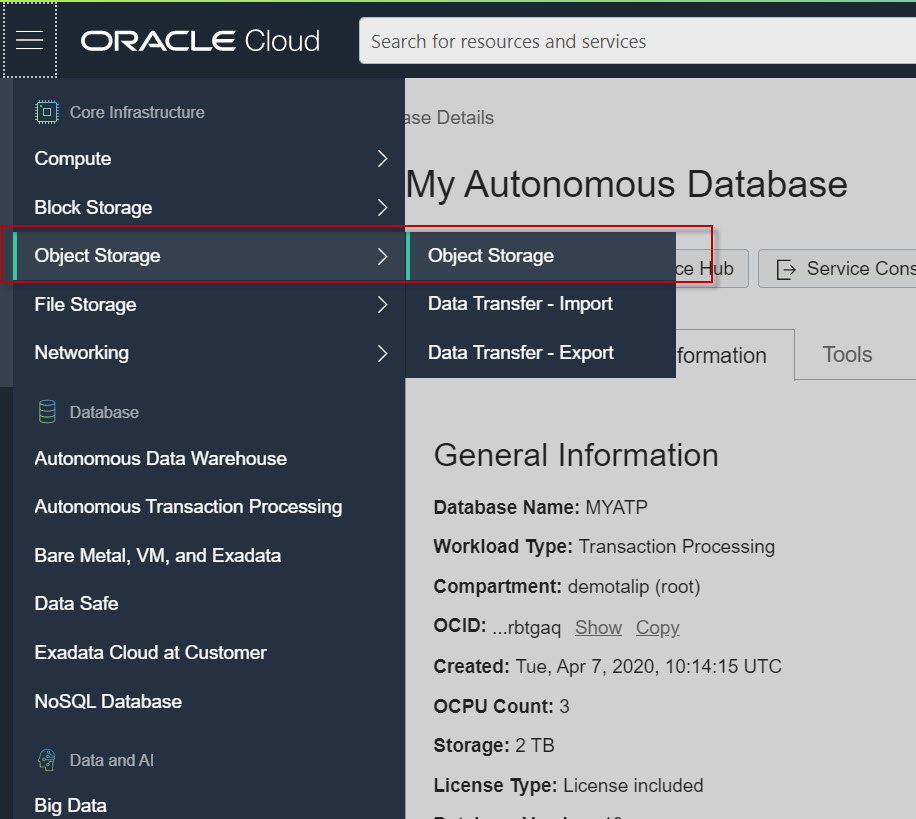 Exporting Data from Autonomous Database for Other Oracle Databases